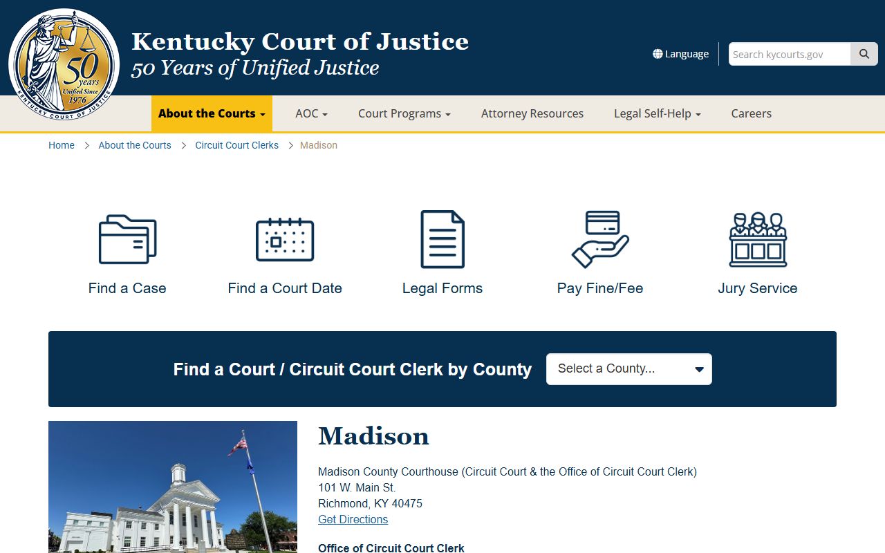 Madison County Kentucky Circuit Court