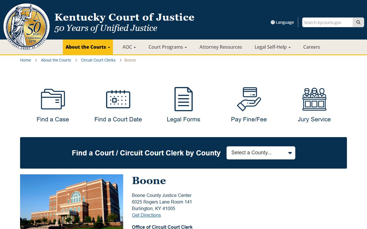 Boone County Kentucky Circuit Court