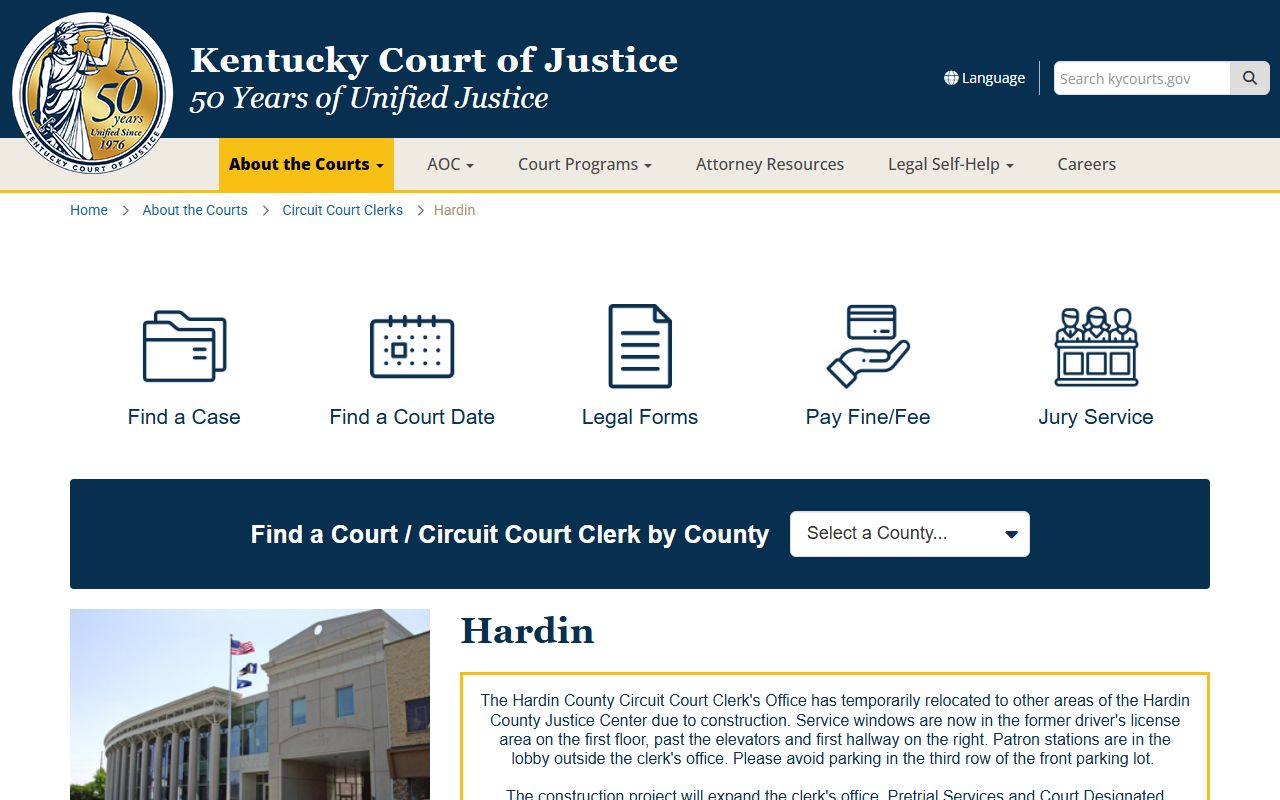 Hardin County Kentucky Circuit Court