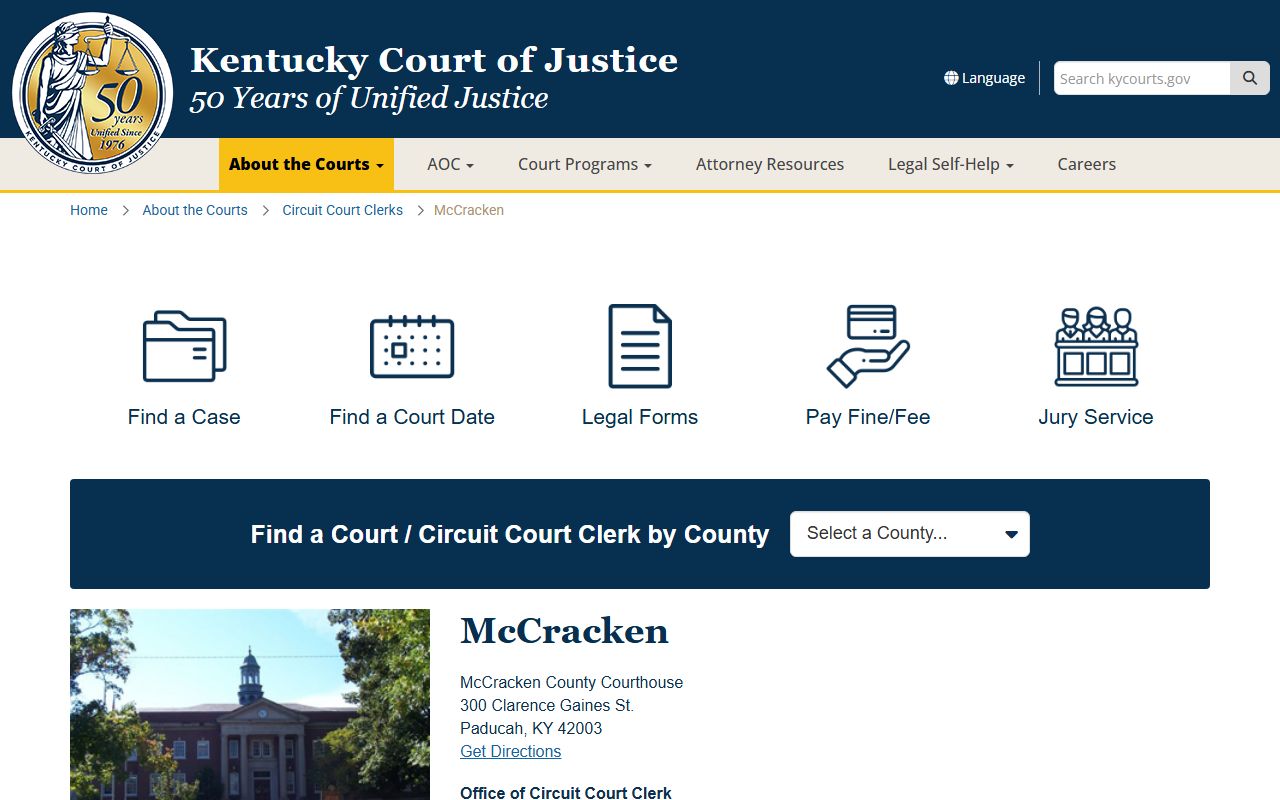 McCracken County Kentucky Circuit Court