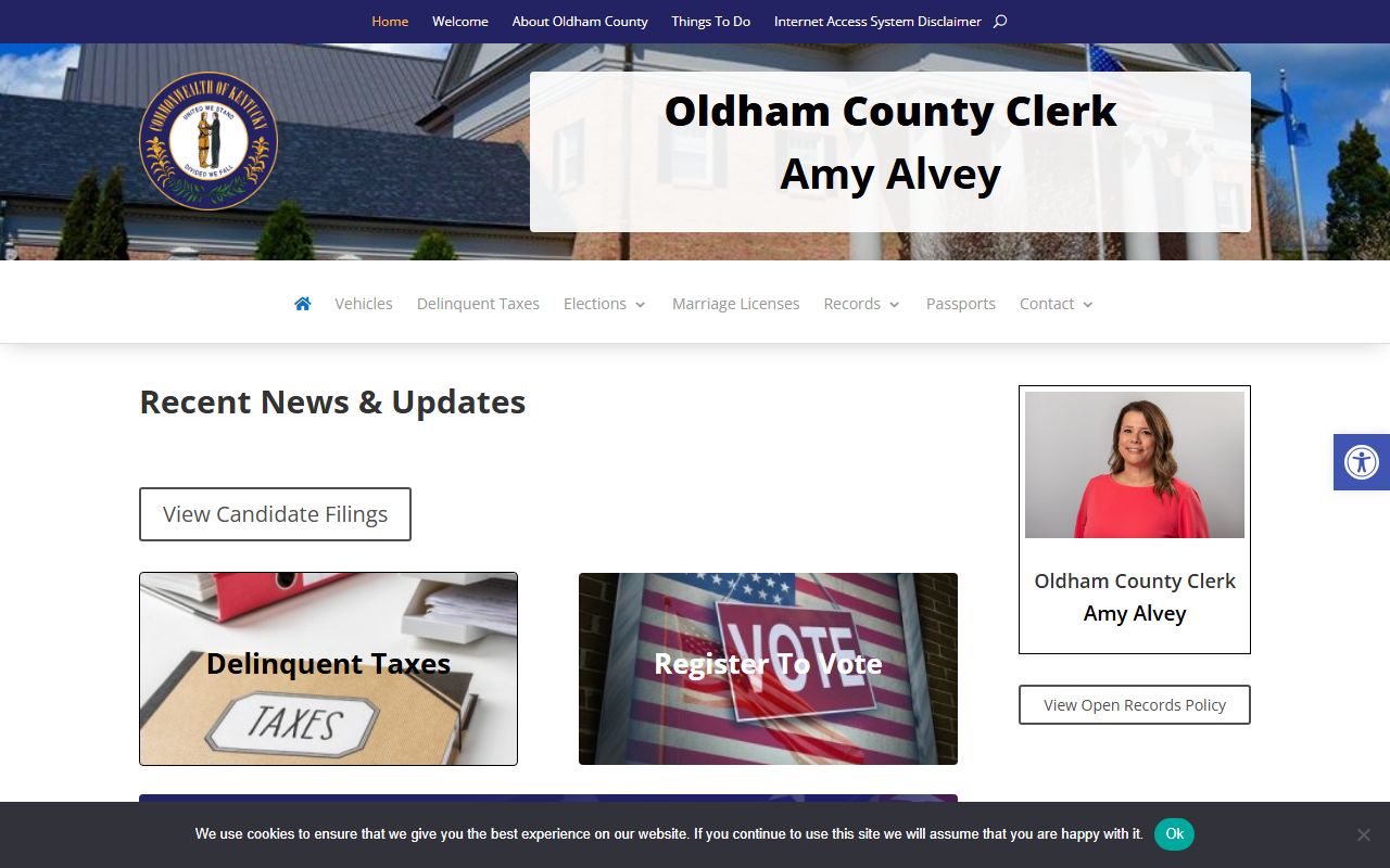 Oldham County Kentucky County Clerk
